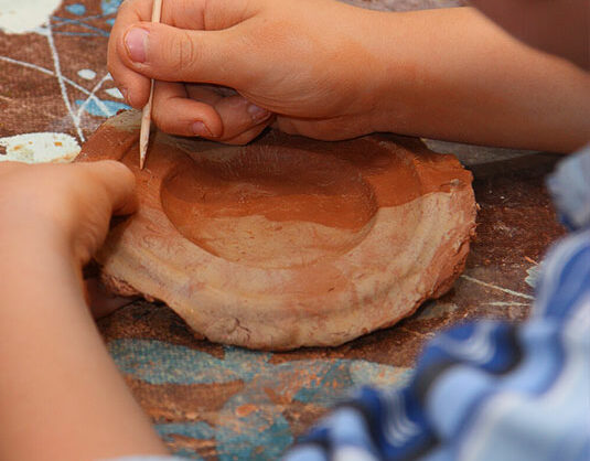 Pottenbakken en boetseren in Beaumes-de-Venise